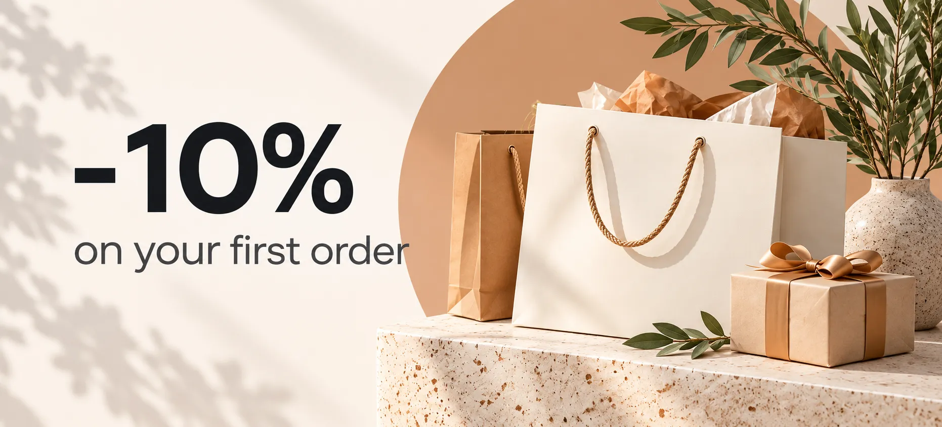 10% off your first order